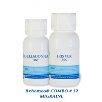 Rxhomeo COMBO # 32 - Migraine